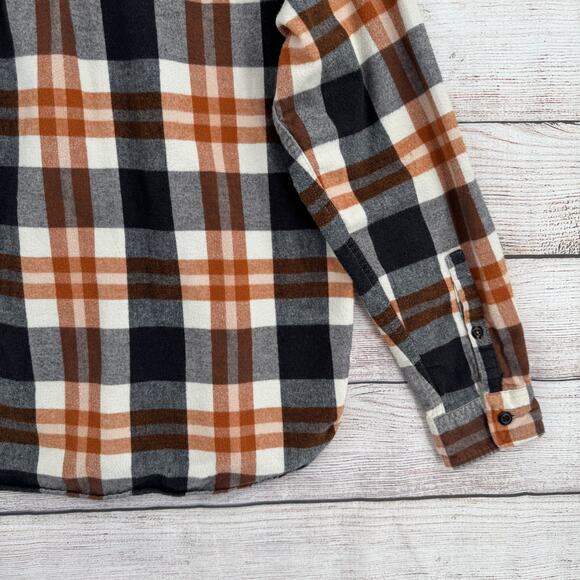 REI Shirt Mens Large Plaid Flannel Button Up Outdoor Workwear Casual - Picture 8 of 12